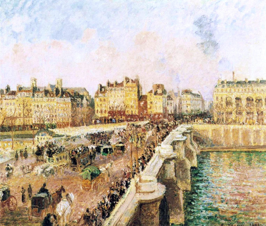 Camille Pissarro Pont Neuf, Afternoon, Sunshine - Canvas Print