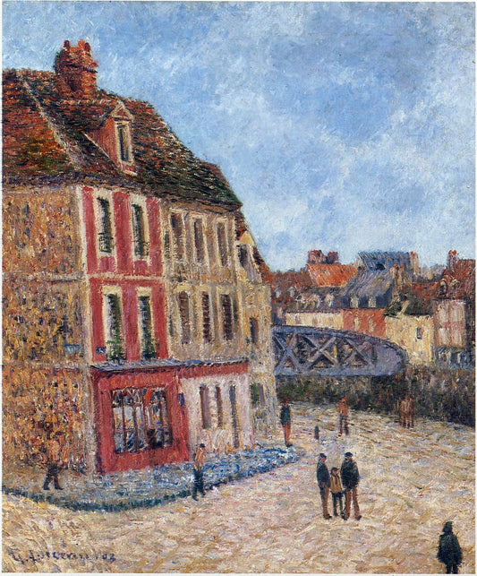 Gustave Loiseau Pont Tourant at Dieppe - Canvas Print