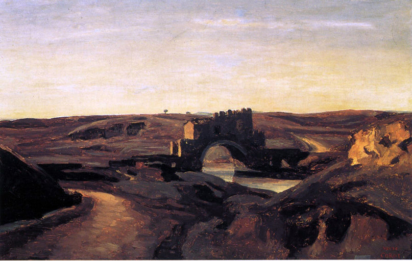 Jean-Baptiste-Camille Corot Ponte Nomentano - Canvas Print