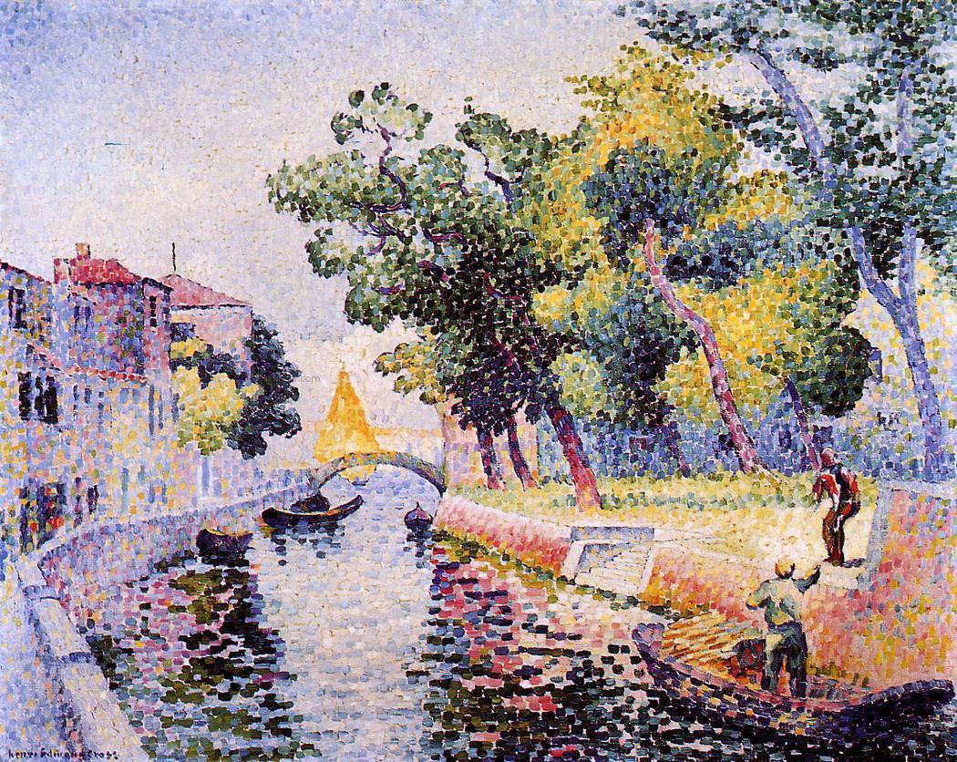 Henri Edmond Cross Ponte San Trovaso - Canvas Print