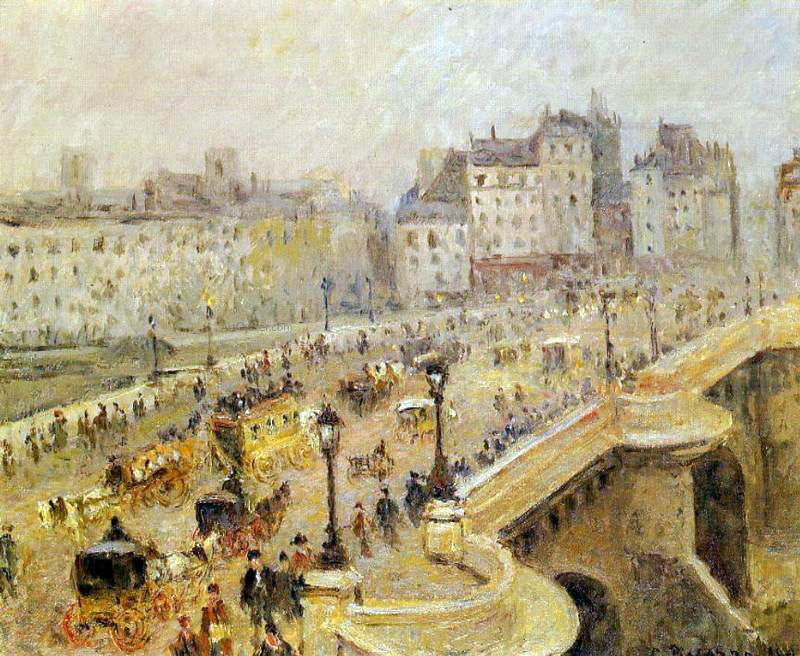 Camille Pissarro Pont-Neuf: Fog - Canvas Print