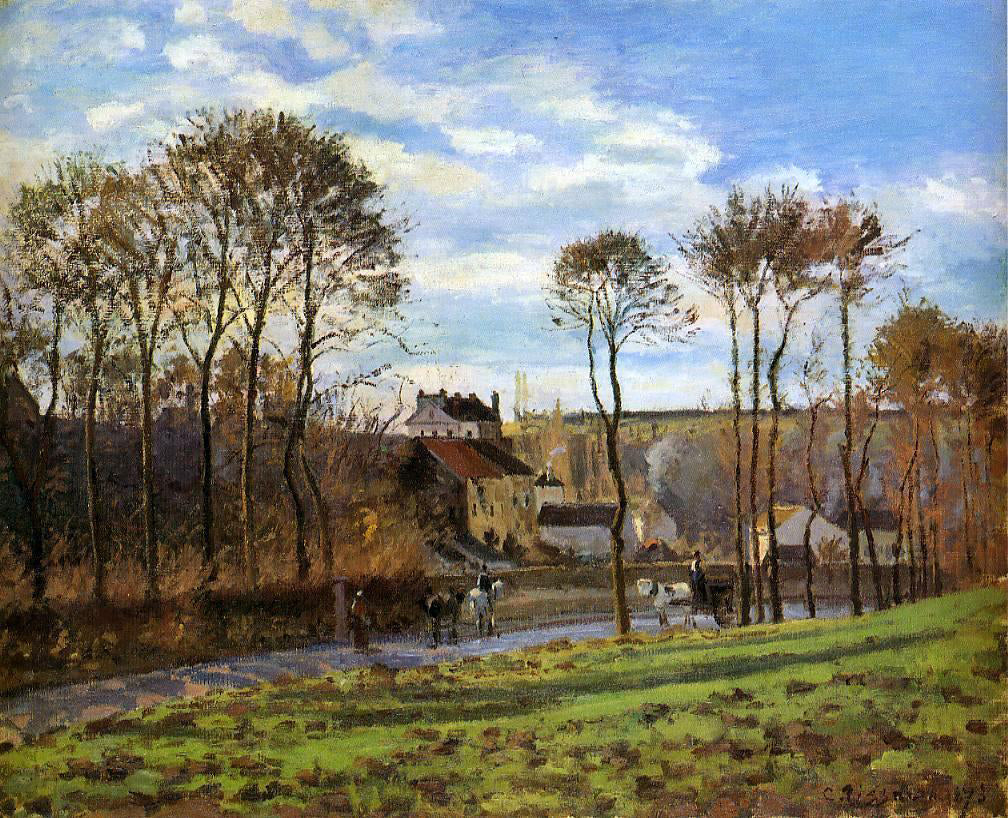 Camille Pissarro Pontoise, Les Mathurins - Canvas Print