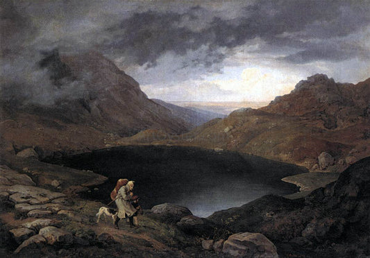 Adrian Ludwig Richter Pool in the Riesengebirge - Canvas Print