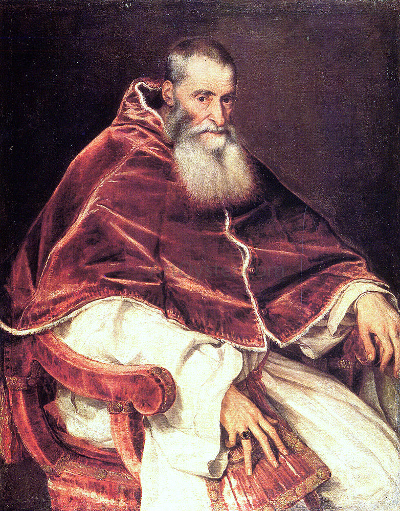 Titian Pope Paul - Canvas Print