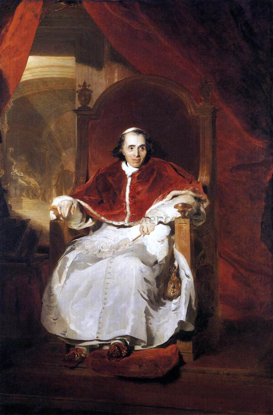 Sir Thomas Lawrence Pope Pius VII - Canvas Print