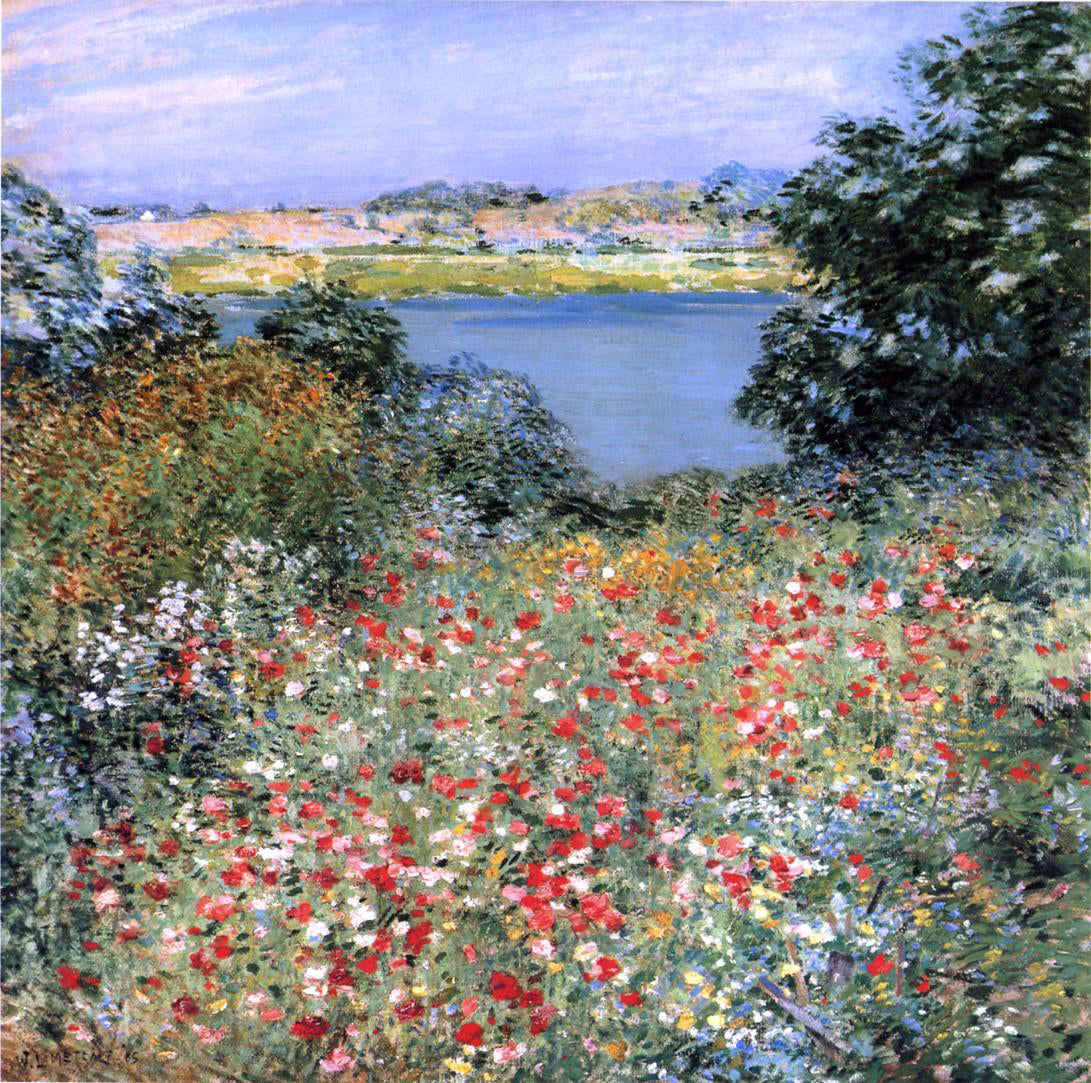 Willard Leroy Metcalf A Poppy Garden - Canvas Print