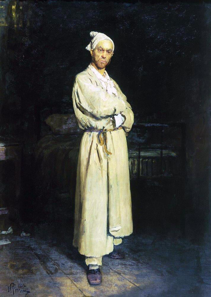 Ilia Efimovich Repin Poprishchin - Canvas Print