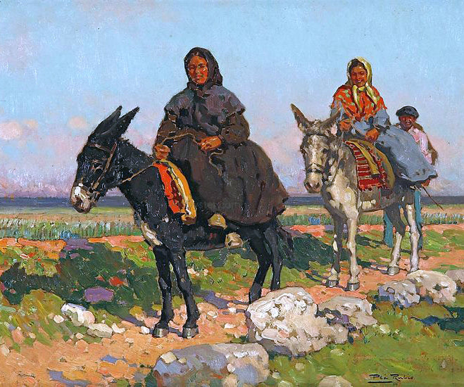 Alberto Pla Y Rubio Por el Camino - Canvas Print