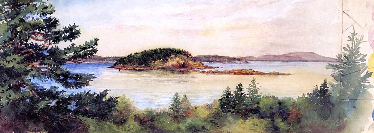 John La Farge Porcupine Island, Bar Harbor, Maine - Canvas Print