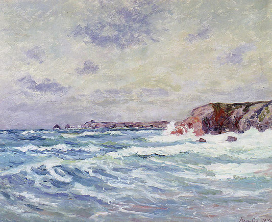 Maxime Maufra Port-Bara (also known as Near the Ile de Quiberon) - Canvas Print