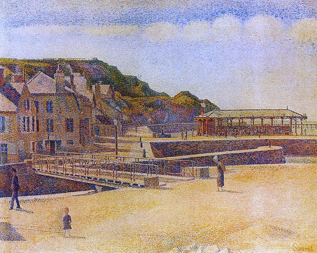 Georges Seurat Port-en-Bessin - Canvas Print