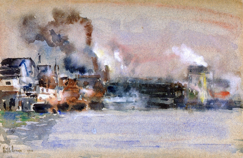 Frederick Childe Hassam Portland Harbor - Canvas Print