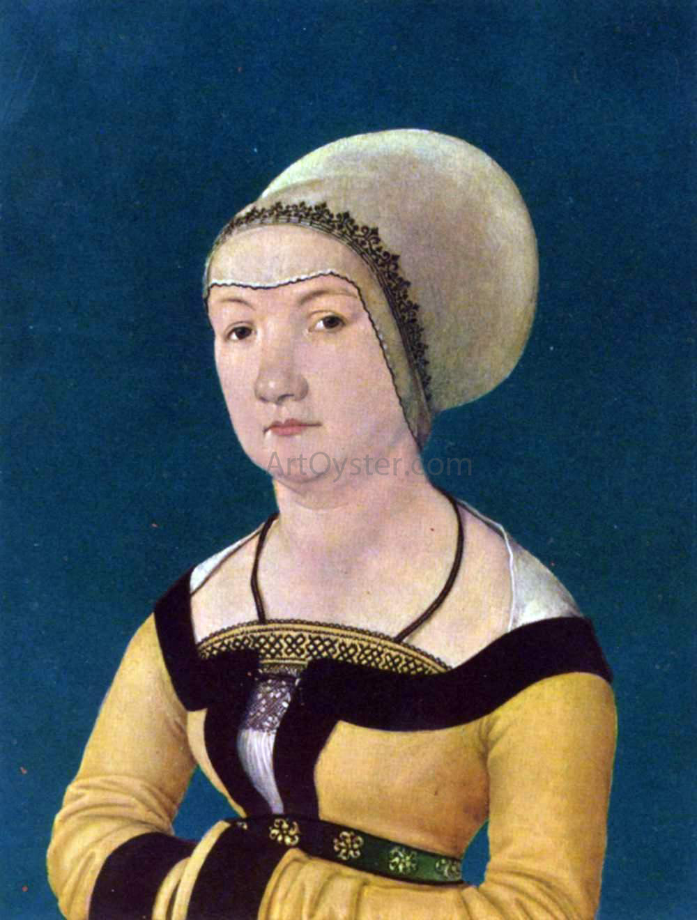 The Elder Hans Holbein Portrait of 34-Year-Old Woman - Canvas Print