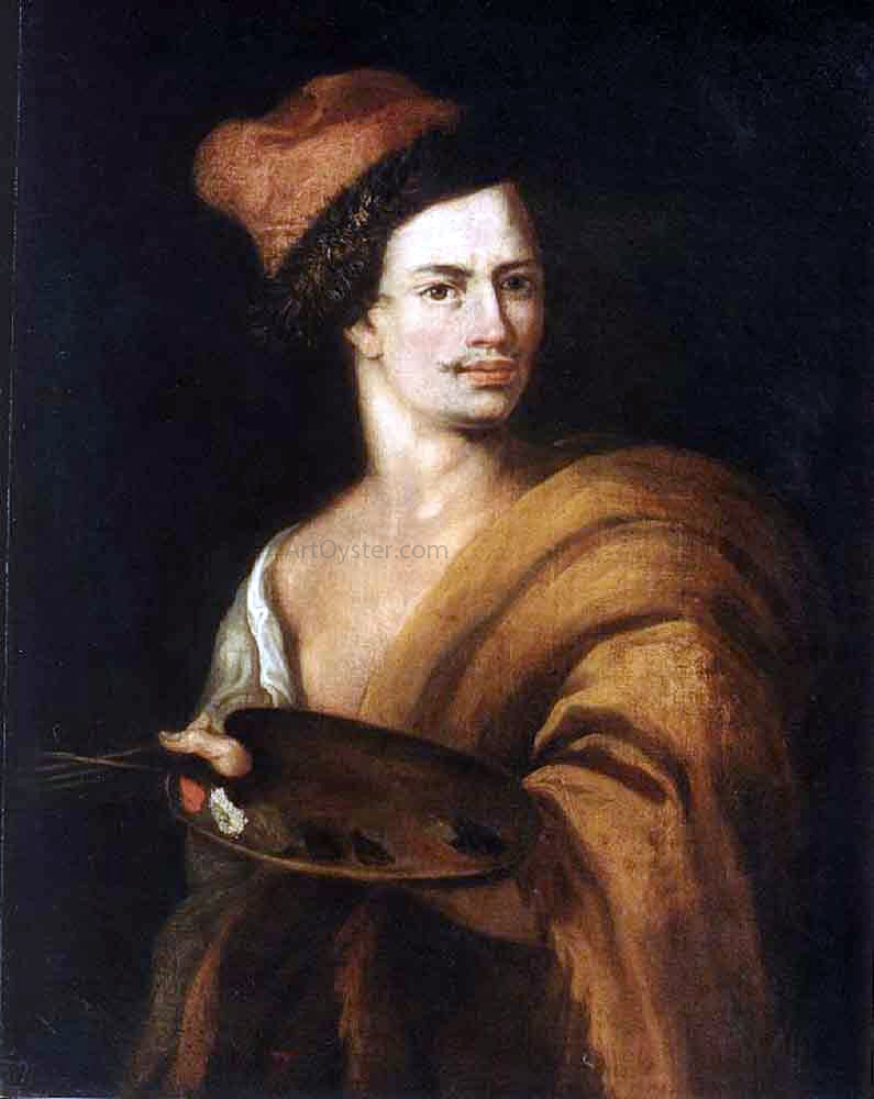 Jan Kupecky Portrait of Adam Manyoki - Canvas Print