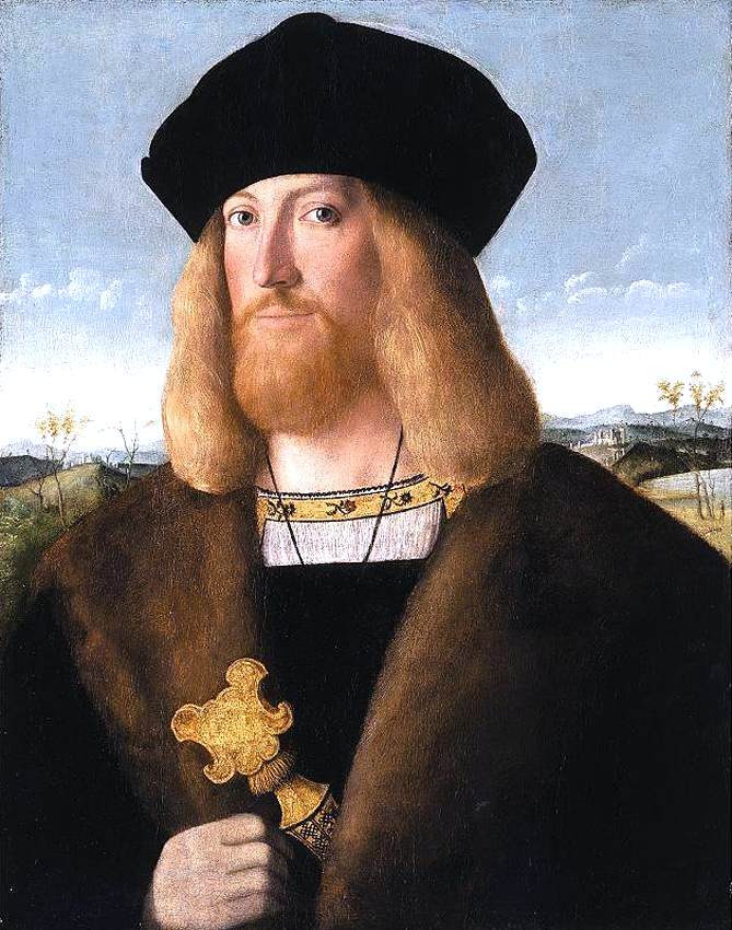 Bartolomeo Veneto Portrait of a Bearded Gentleman - Canvas Print