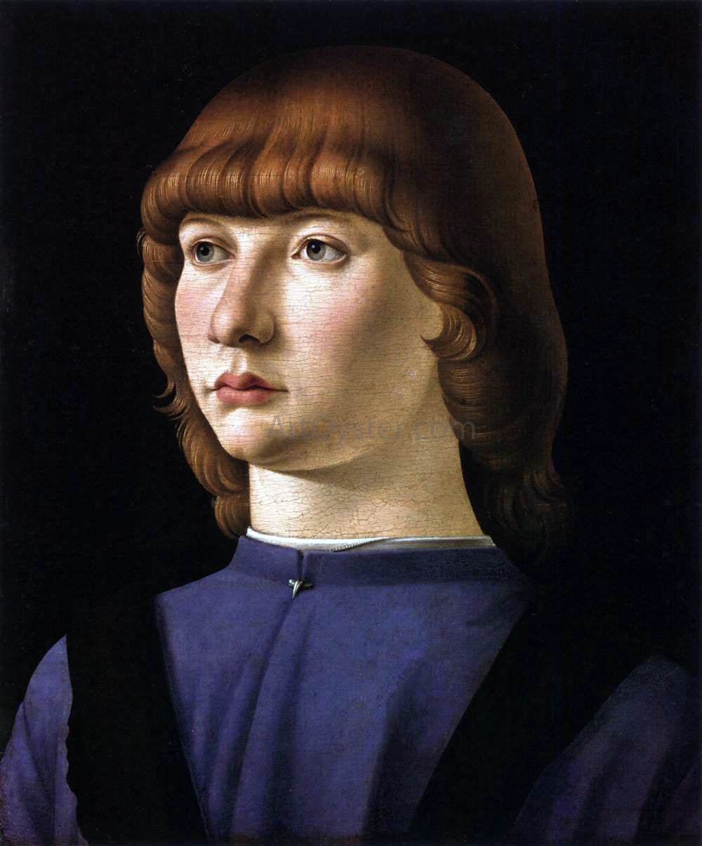 Jacometto Veneziano Portrait of a Boy - Canvas Print