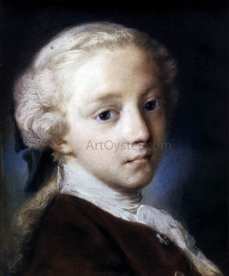 Rosalba Carriera Portrait of a Boy - Canvas Print