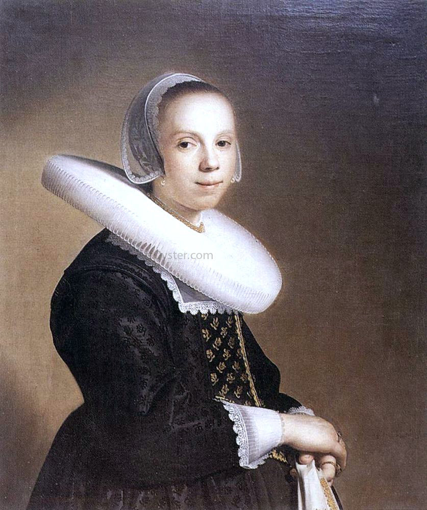 Johannes Cornelisz Verspronck Portrait of a Bride - Canvas Print
