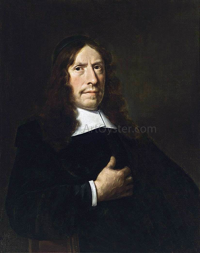 Hendrick Cornelisz Van Vliet Portrait of a Cleric - Canvas Print