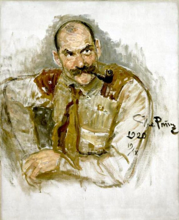 Ilia Efimovich Repin Portrait of A. Gallen-Kallela - Canvas Print