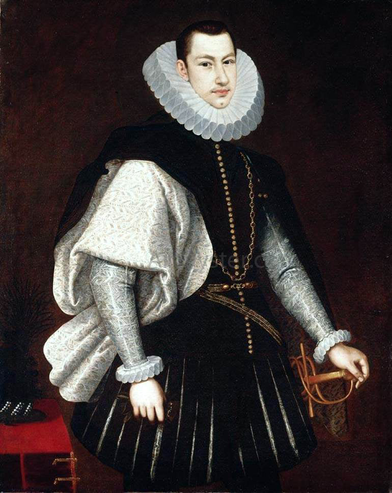 Rodrigo De Villandandro Portrait of a Gentleman - Canvas Print