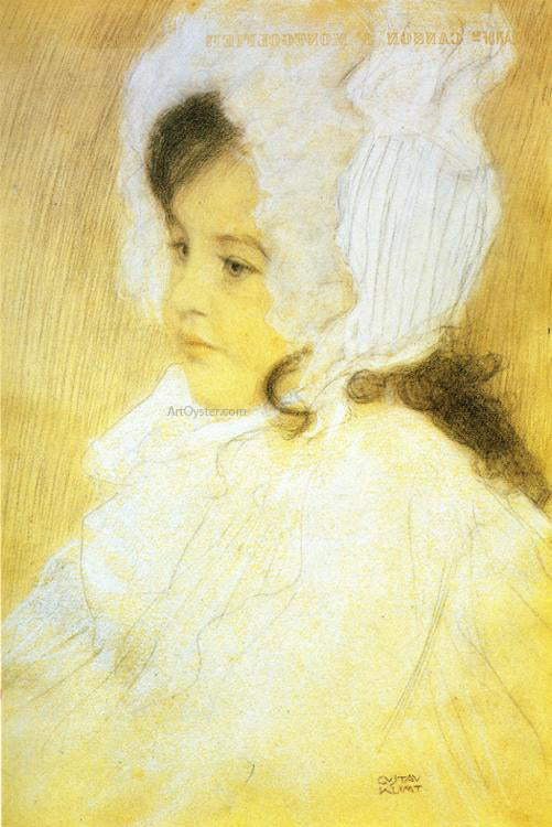 Gustav Klimt Portrait of a Girl - Canvas Print
