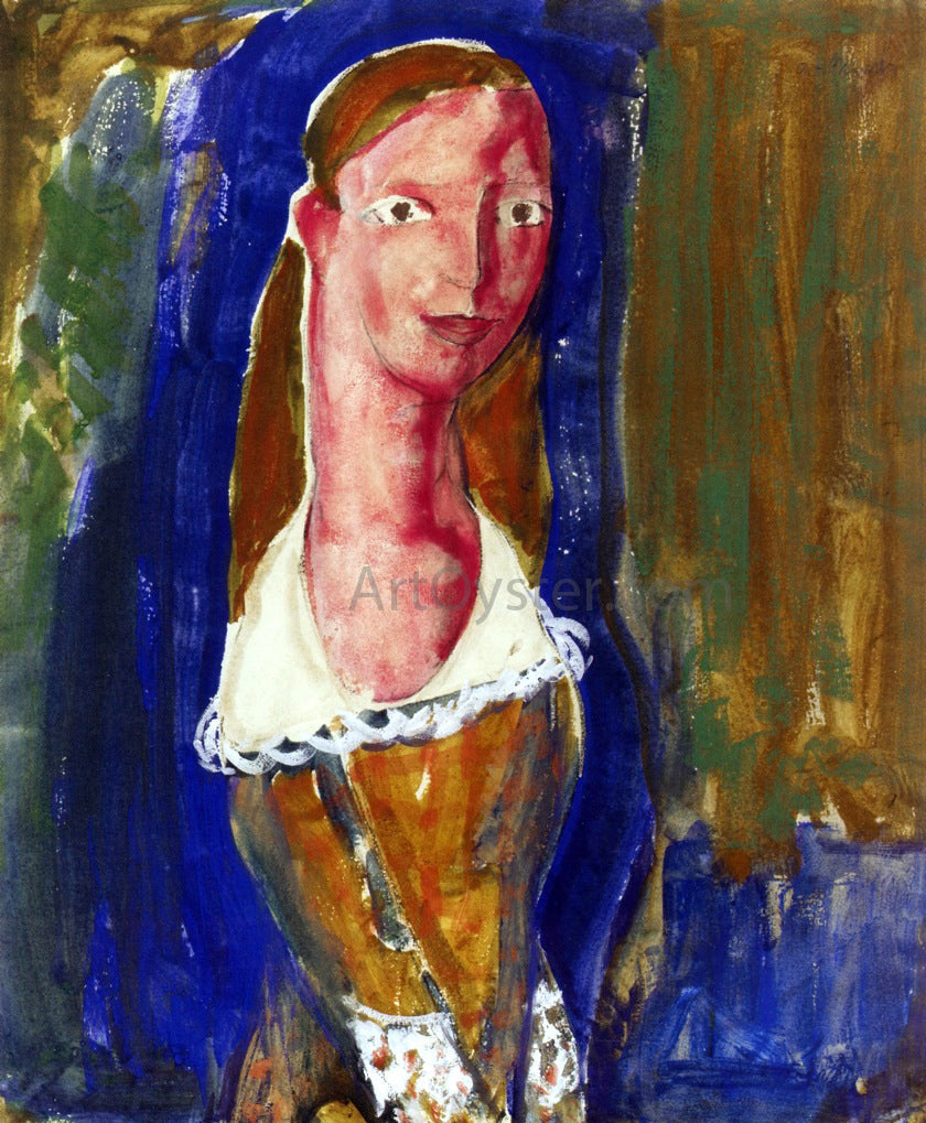 Alfred Henry Maurer Portrait of a Girl - Canvas Print