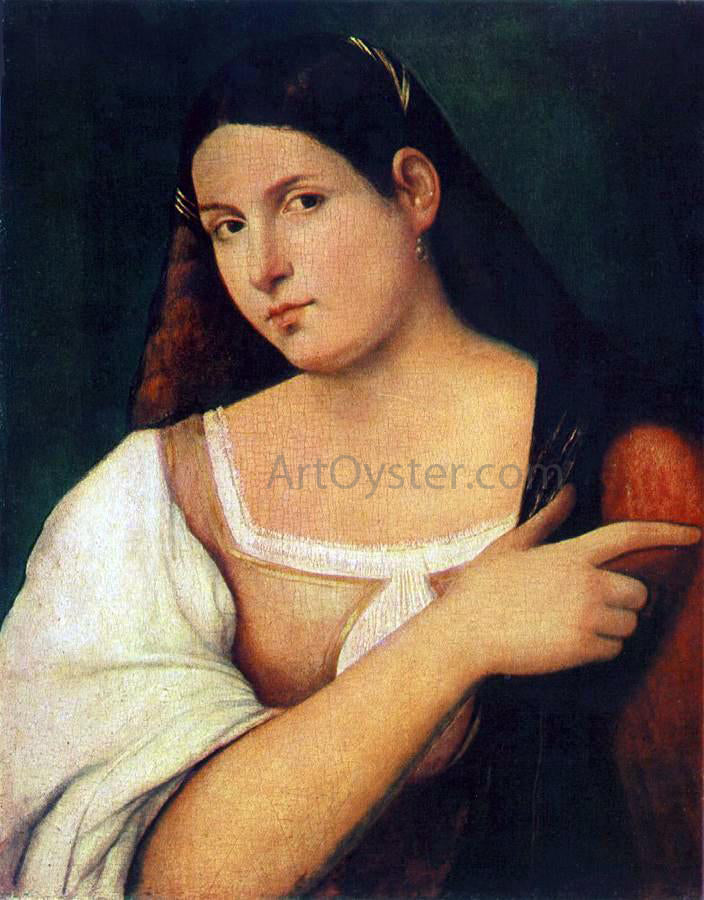 Sebastiano Del Piombo Portrait of a Girl - Canvas Print