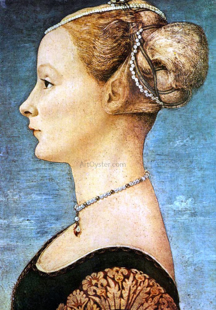 Antonio Pollaiolo Portrait of a Girl - Canvas Print