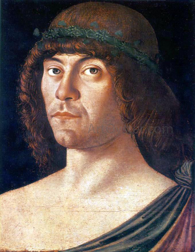 Giovanni Bellini Portrait of a Humanist - Canvas Print