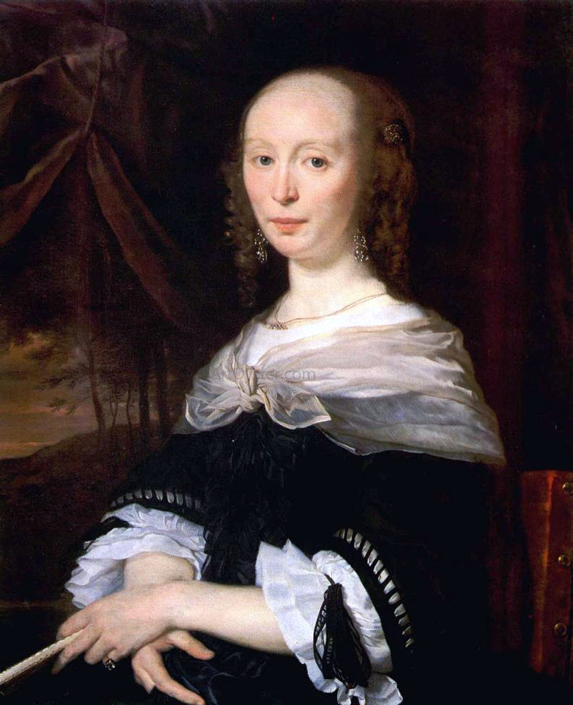 Abraham Van den Tempel Portrait of a Lady - Canvas Print