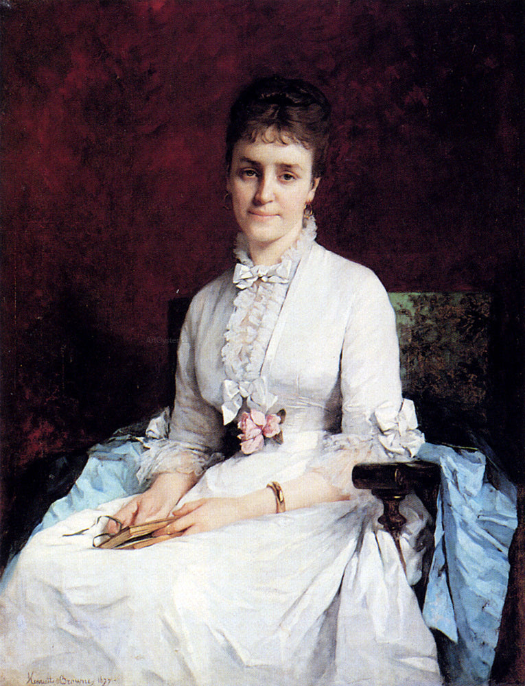 Hon Browne Henriette Portrait of a Lady - Canvas Print