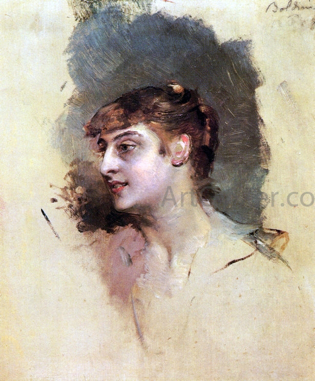 Giovanni Boldini Portrait of a Lady - Canvas Print