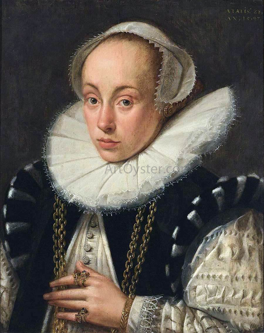 Gortzius Geldorp Portrait of a Lady - Canvas Print