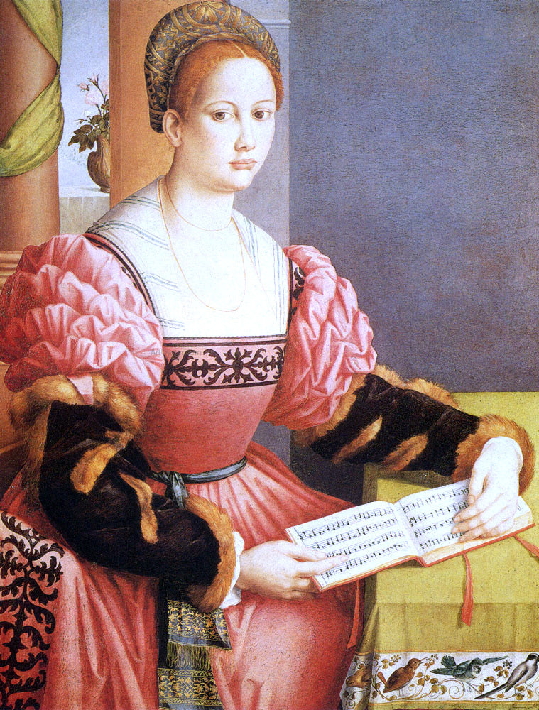 II Francesco Ubertini Bacchiacca Portrait of a Lady - Canvas Print