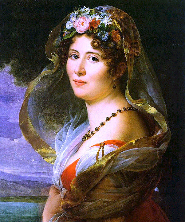 Francois Gerard Portrait of a Lady - Canvas Print