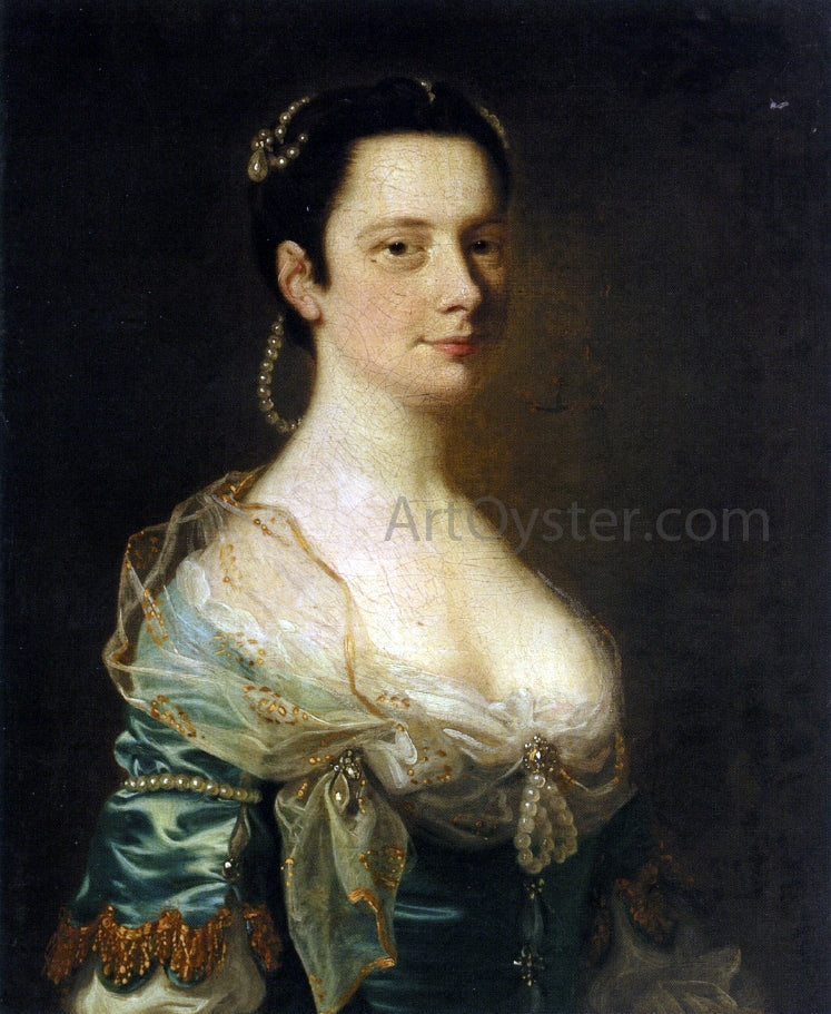 Joseph of Derby Portrait of a Lady - Canvas Print