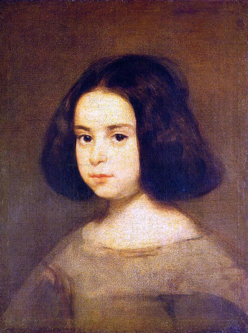 Diego Velazquez Portrait of a Little Girl - Canvas Print
