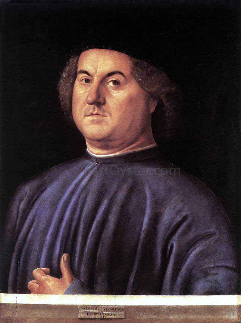 Alvise Vivarini Portrait of a Man - Canvas Print