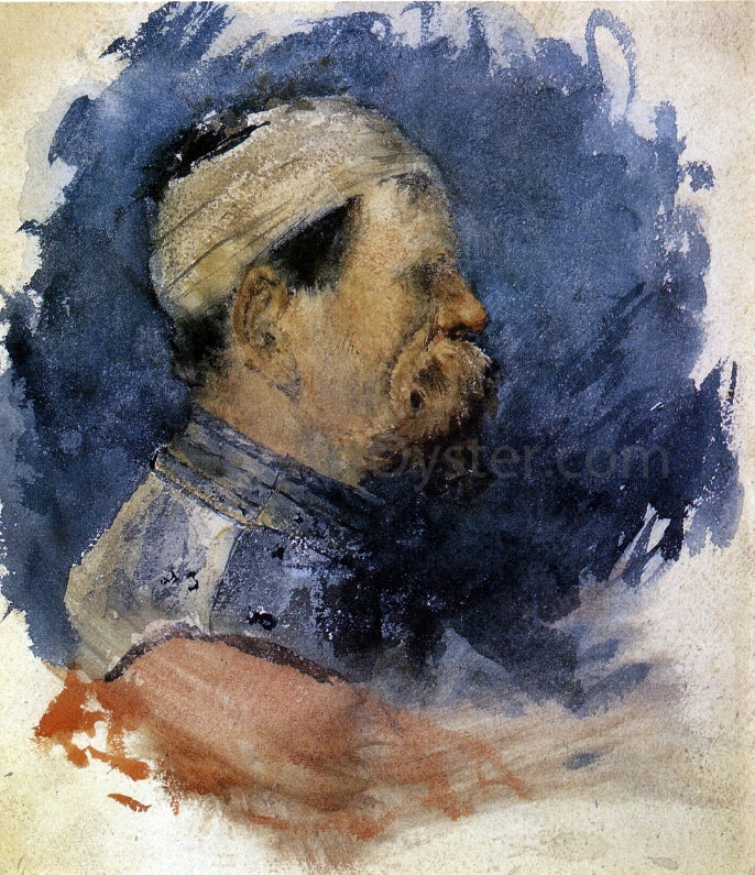 William Merritt Chase Portrait of a Man - Canvas Print