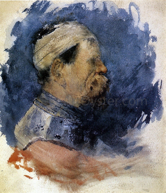 William Merritt Chase Portrait of a Man - Canvas Print