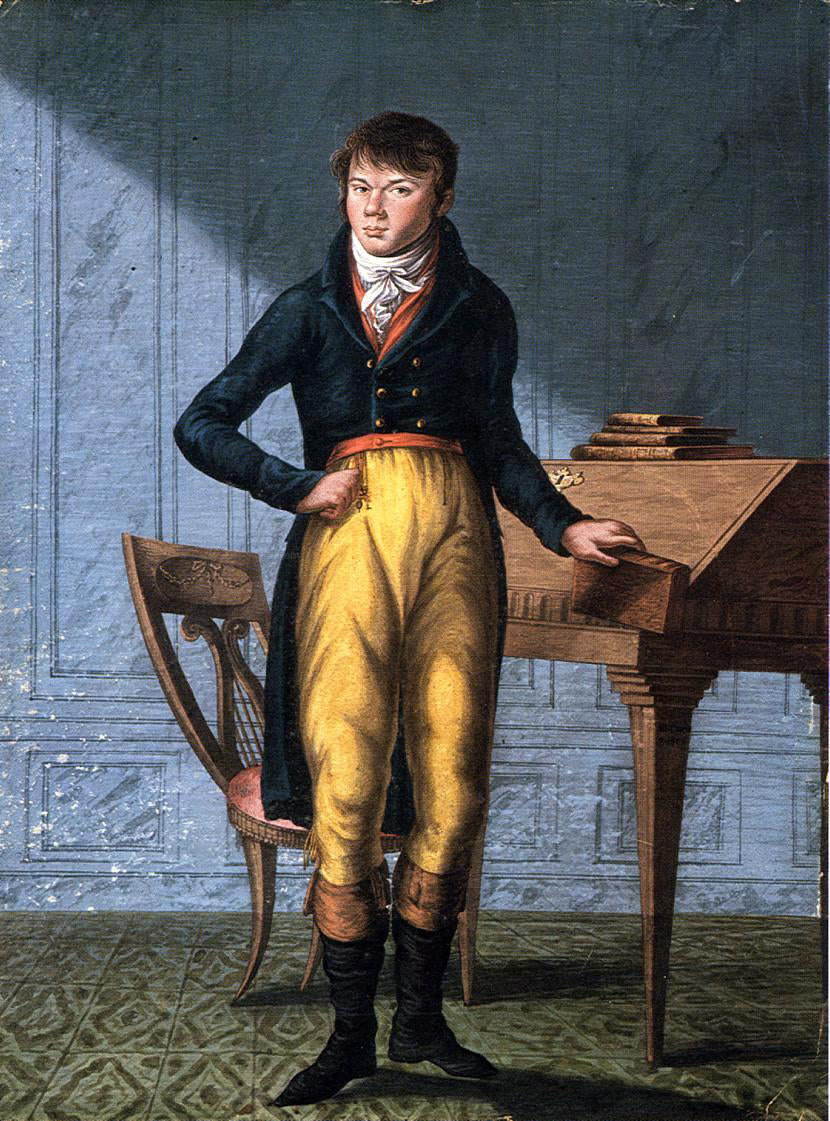 Michele Felice Corne Portrait of a Man - Canvas Print