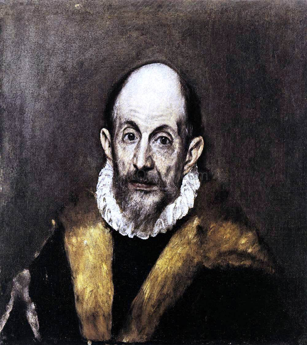 El Greco Portrait of a Man - Canvas Print