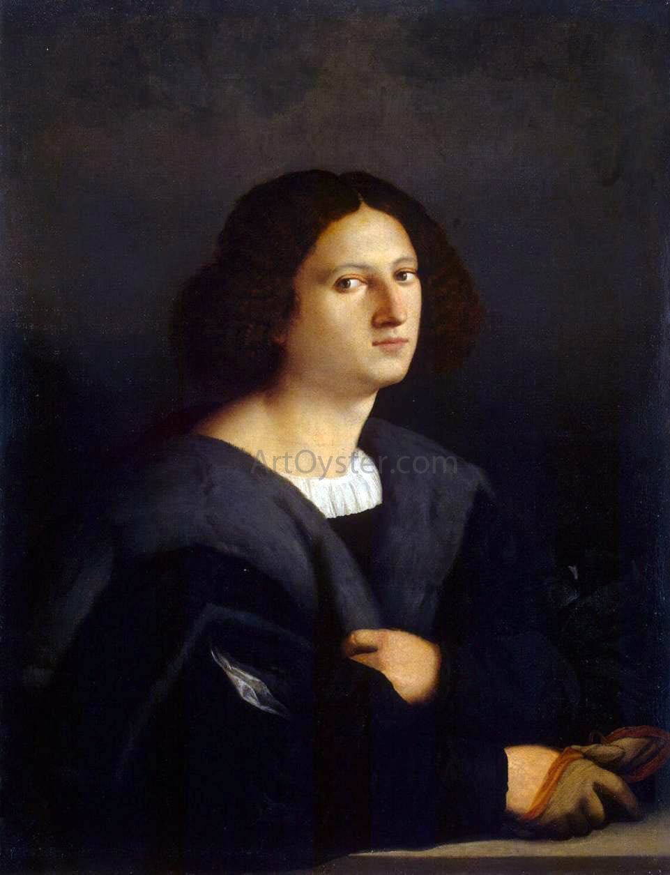 Palma Vecchio Portrait of a Man - Canvas Print