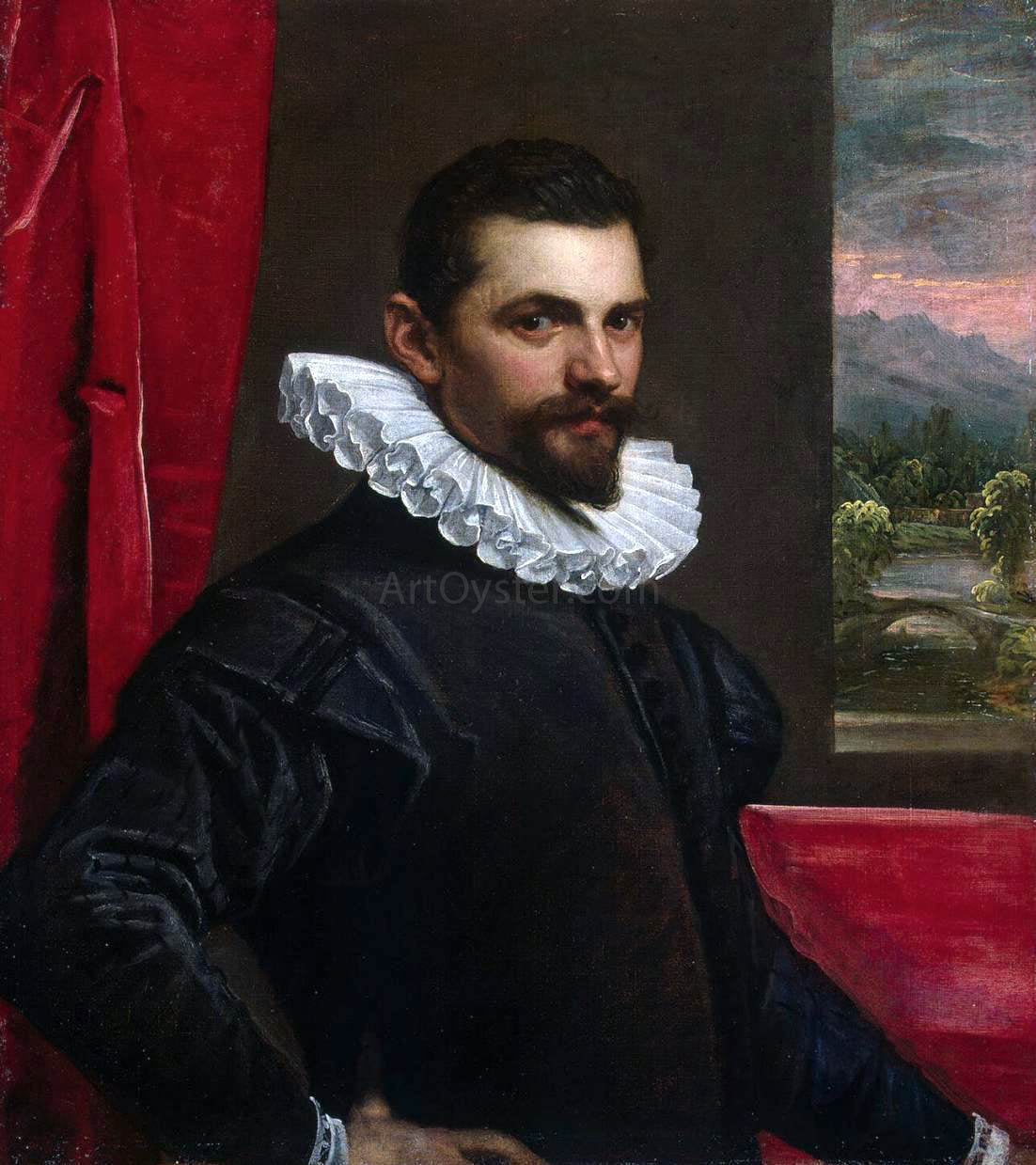 Domenico Robusti Portrait of a Man - Canvas Print