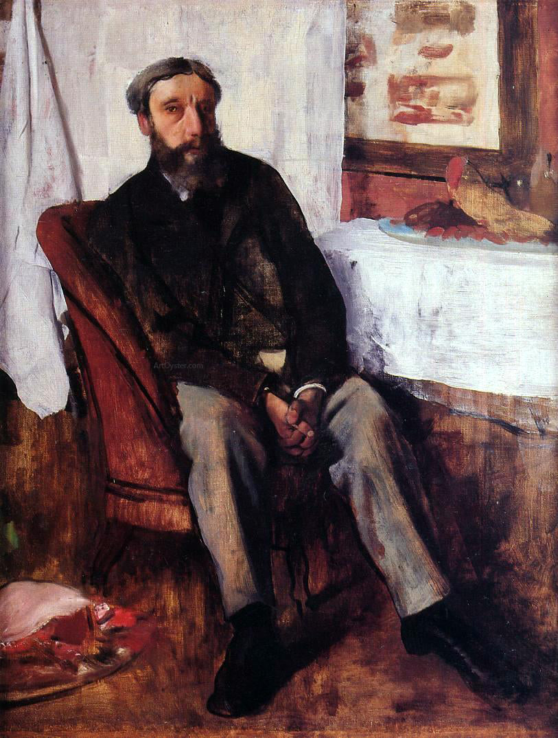 Edgar Degas Portrait of a Man - Canvas Print