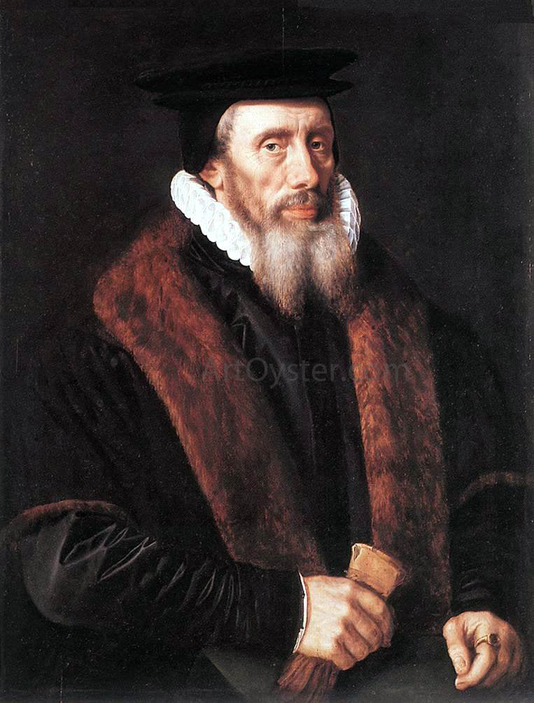 Adriaen Thomasz Key Portrait of a Man - Canvas Print