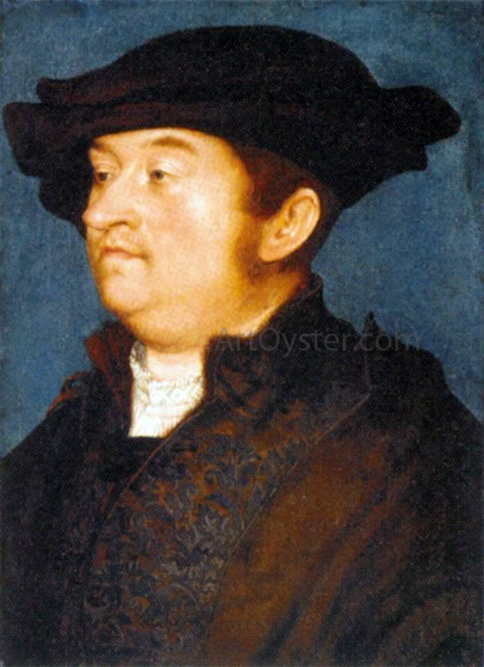 The Elder Hans Holbein Portrait of a Man - Canvas Print