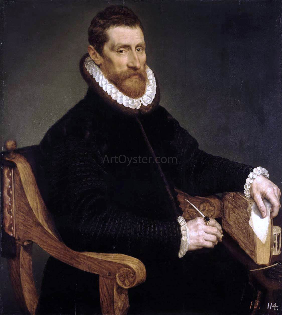 The Elder Frans Pourbus Portrait of a Man - Canvas Print