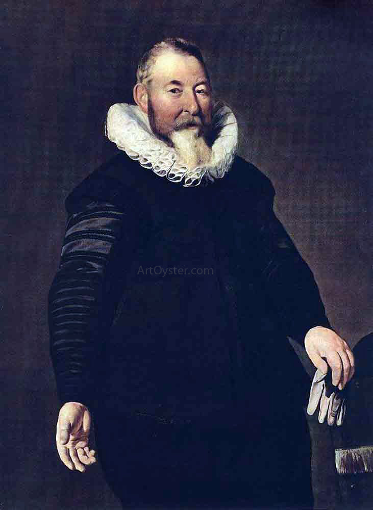 Thomas De Keyser Portrait of a Man - Canvas Print